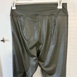 SALE!!! Ladies faux leather leggings  - olive. NWOT.